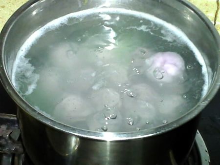 紫薯玫瑰芝麻汤圆