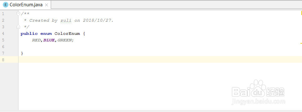 java枚举类型使用介绍
