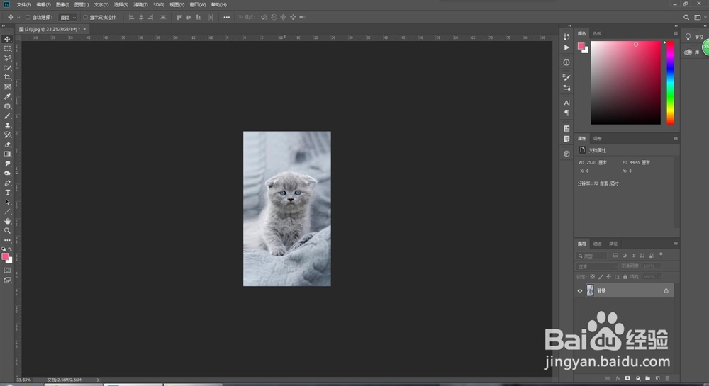 ps怎么改变图片尺寸大小