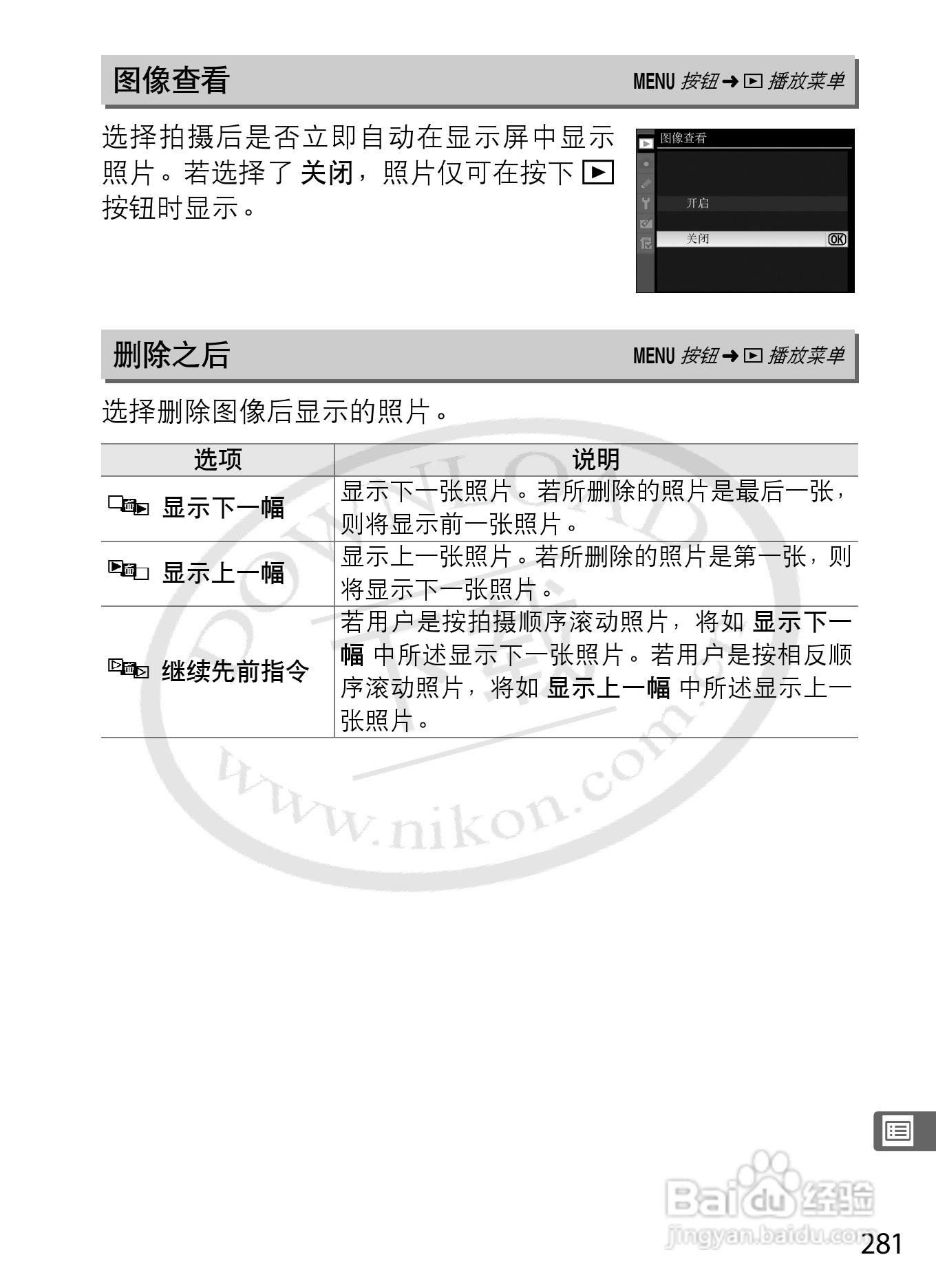 尼康D3S数码相机使用说明书:[32]