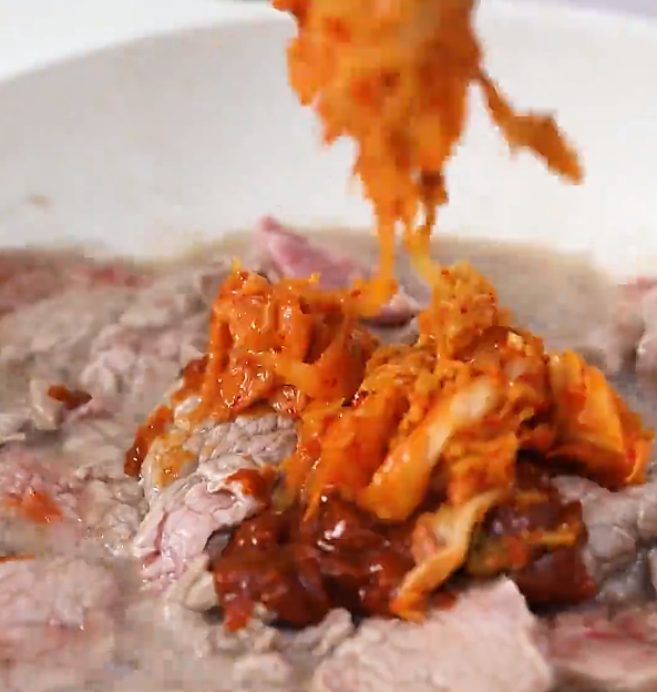 韩式泡菜肥牛三明治