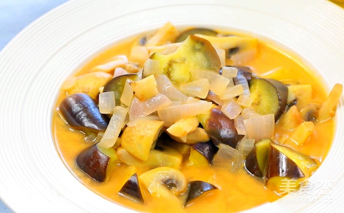 洋葱口蘑煮茄丁