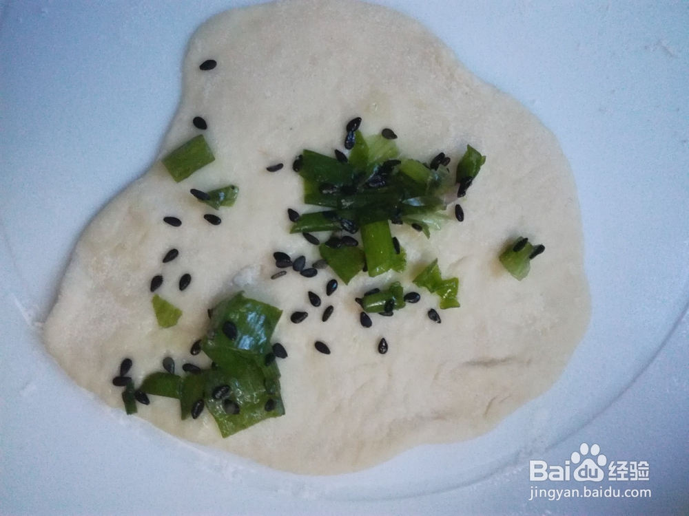 黑芝麻葱饼做法
