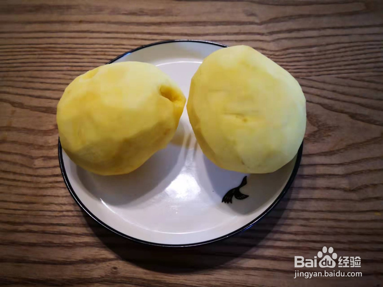 街边小吃香煎土豆火腿