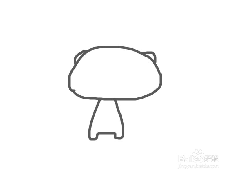 简单几步画一只可爱的小猫