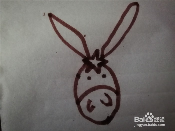 怎么样用简笔画画驴