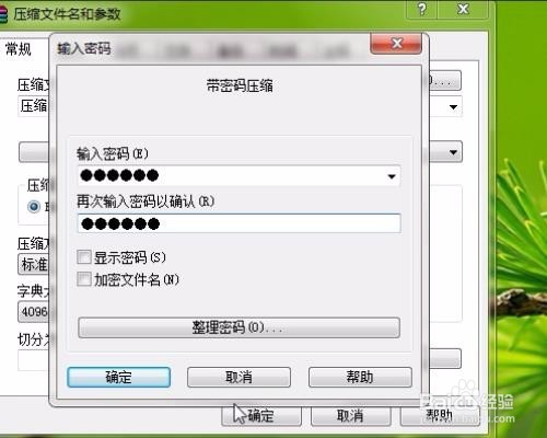 怎么把文件压缩并设置密码