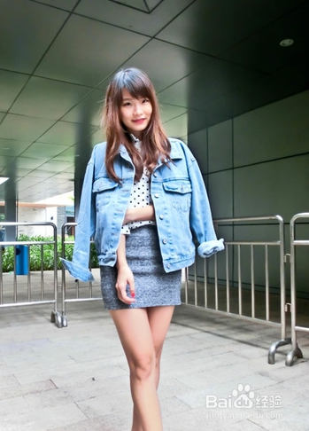 牛仔外套时尚混搭 穿出韩范儿气质