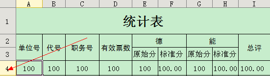 EXCEL滚动浏览固定表头、冻结窗口的说明