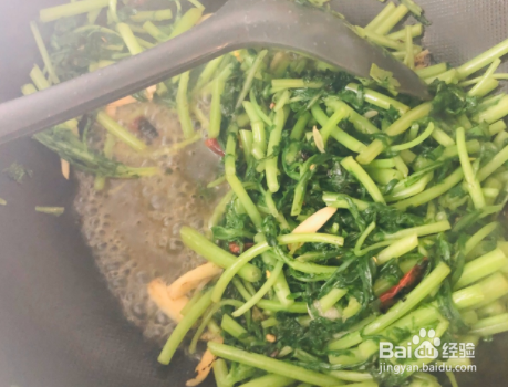 清炒茼蒿的做法