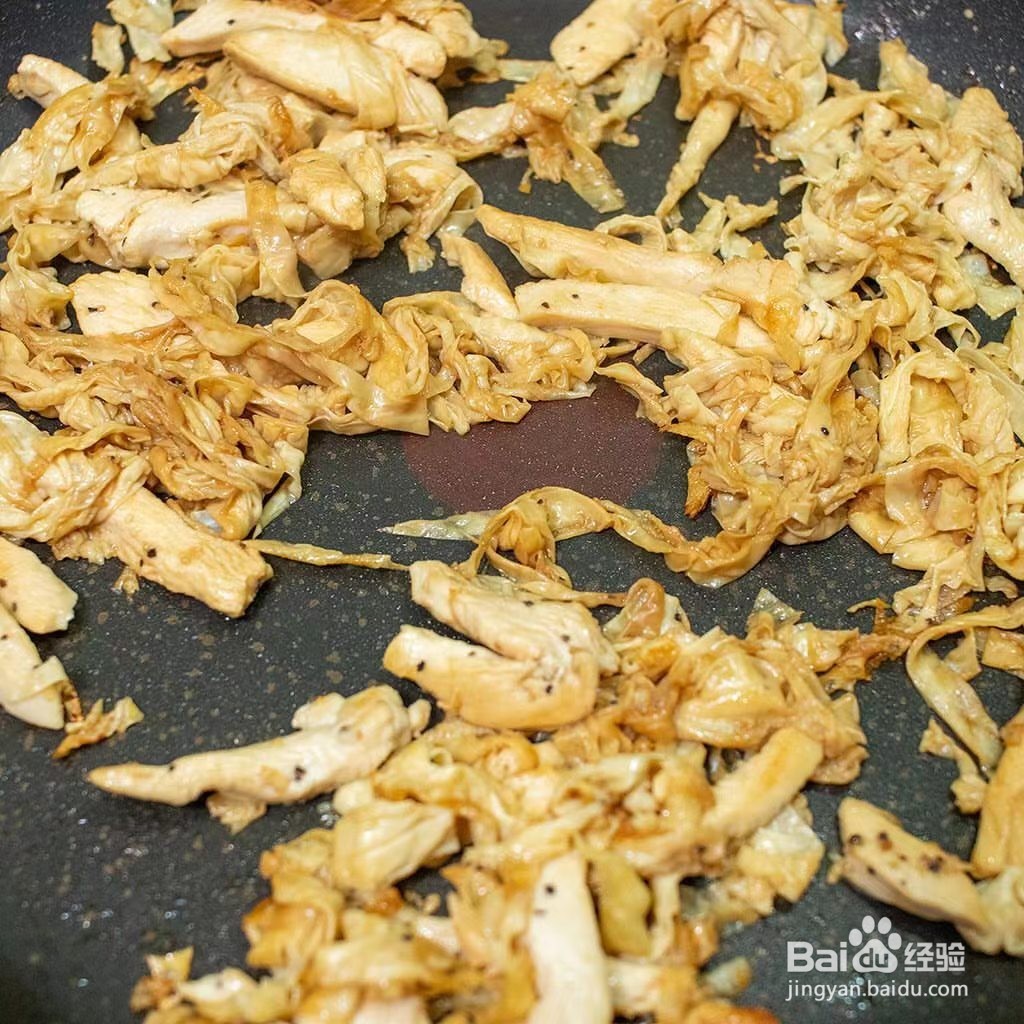 鸡胸肉炒豆皮的做法