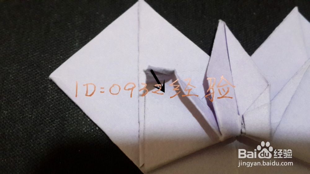 折纸制作：[3]心形纸鹤折纸