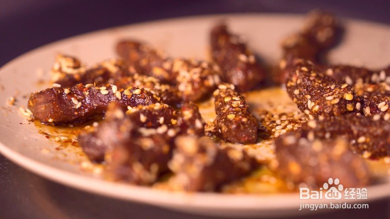 微波炉香辣牛肉干