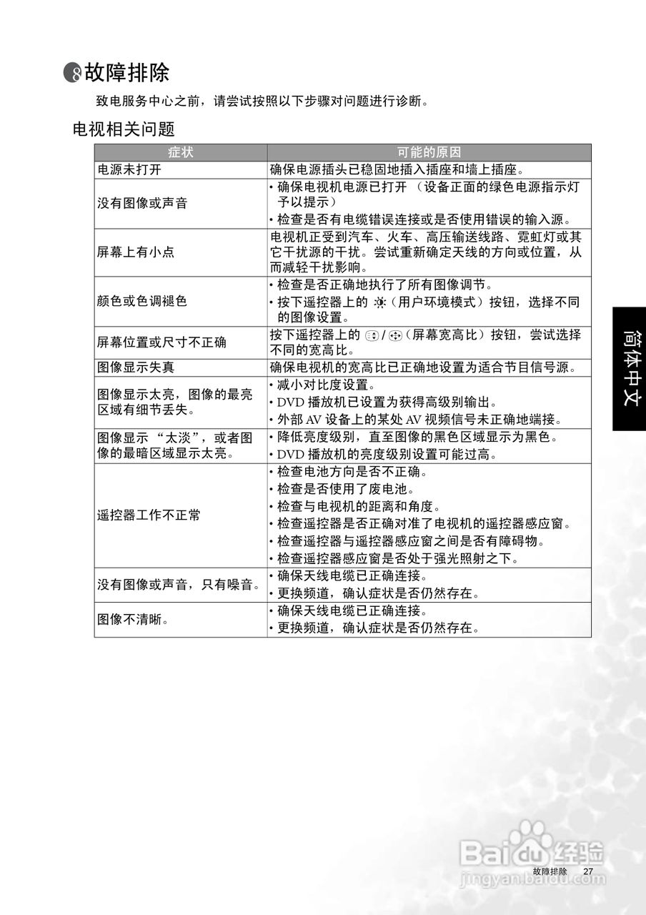 明基DV2050液晶彩电使用说明书:[4]