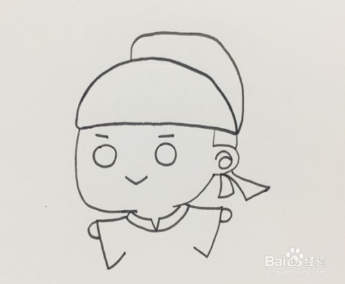 杜甫的简笔画教程