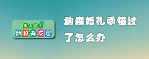 动森婚礼季错过了怎么办