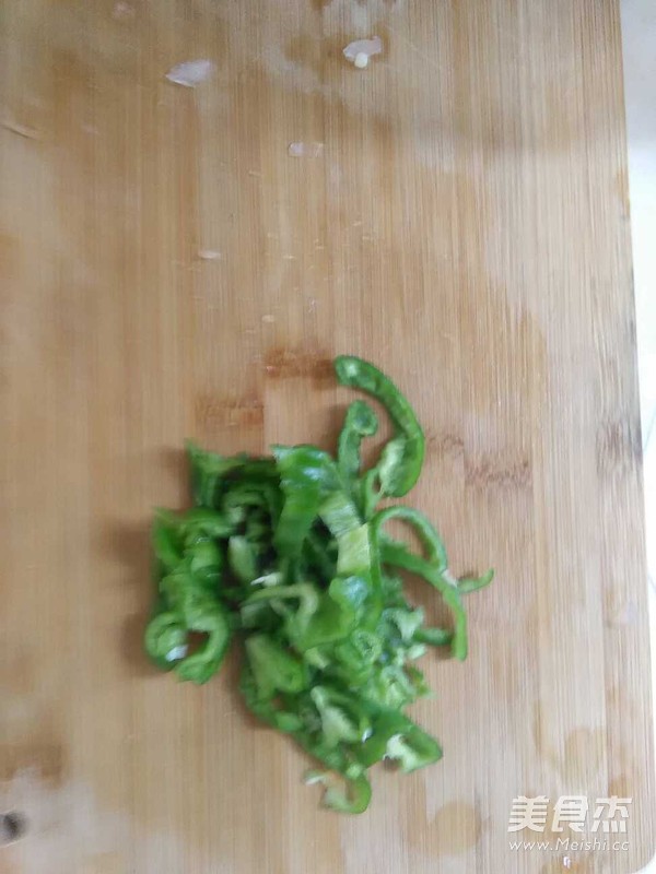 青椒火腿炒凉粉