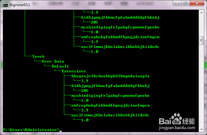 如何通过命令提示符得到文件目录树
