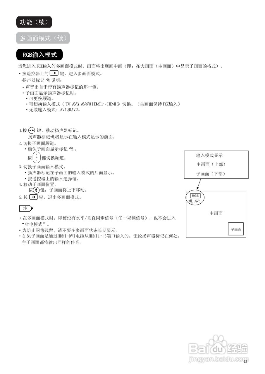 日立P50A101C彩电使用说明书:[5]