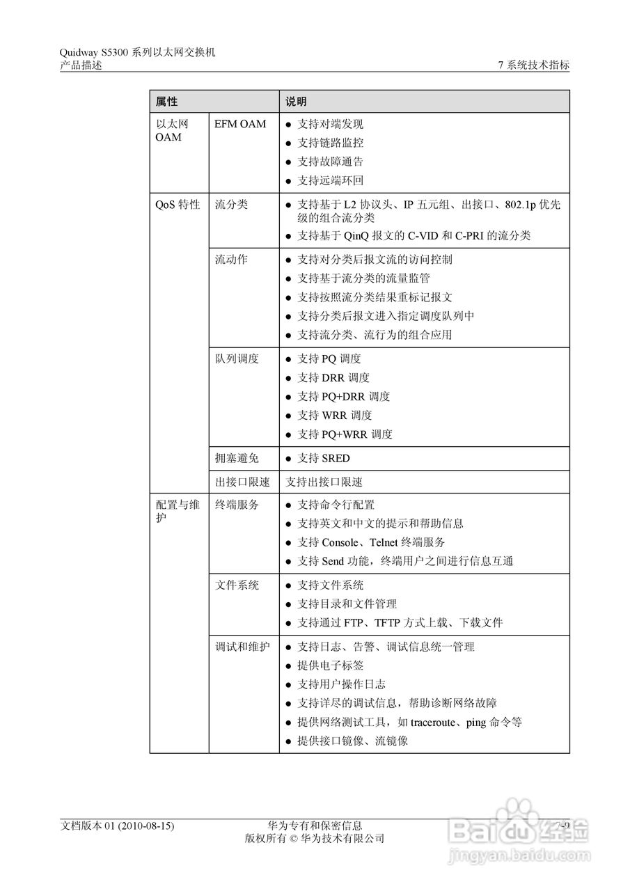 华为 Quidway S5300 系列以太网交换机V100R005C00说明:[8]