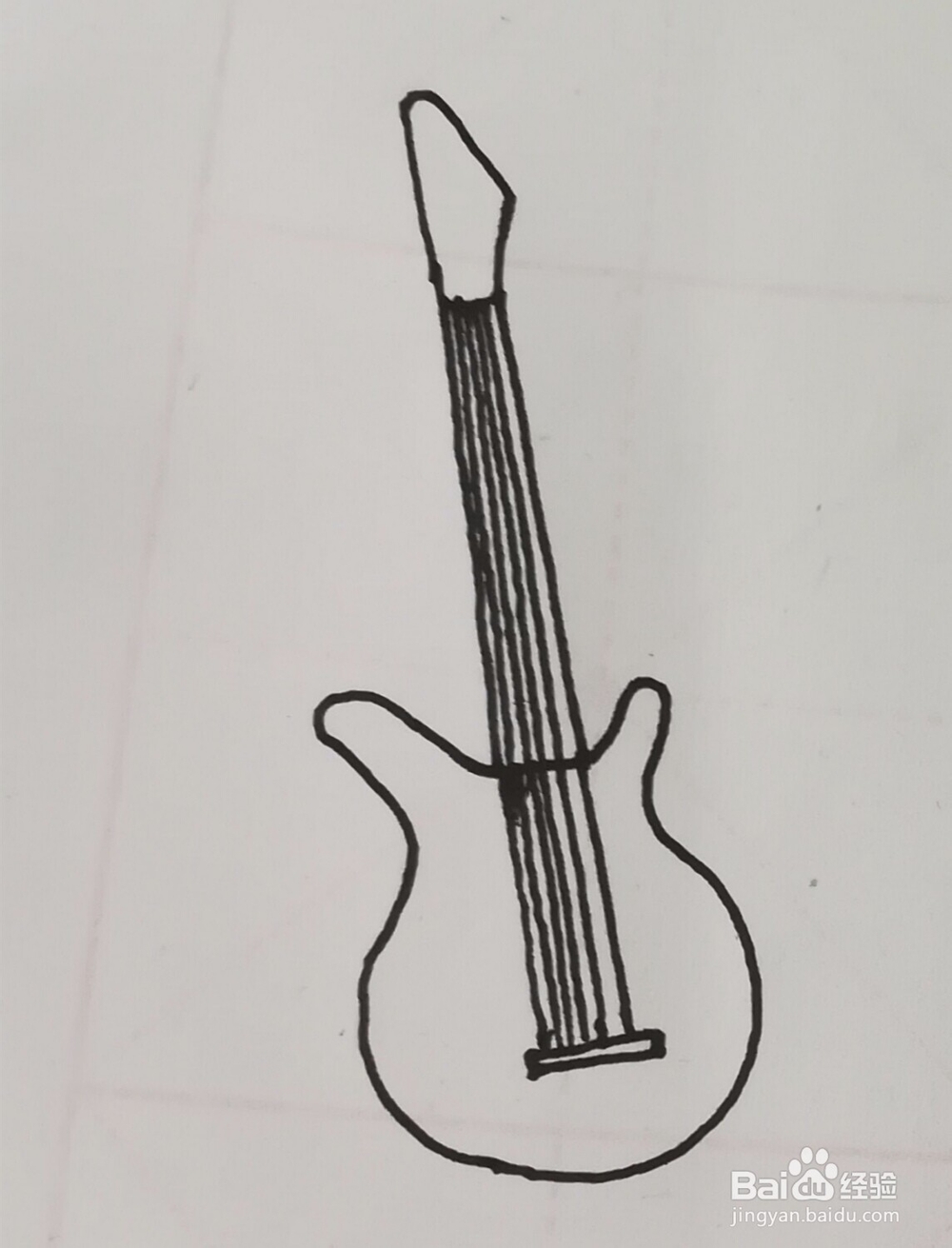 电吉他简笔画怎么画，按步骤图轻松学会