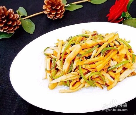 青椒拌杏鲍菇的做法