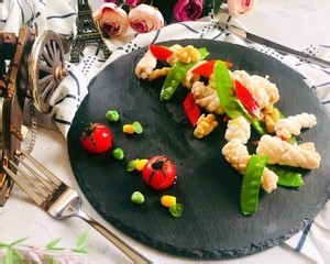 蘭豆桃仁爆花鱿