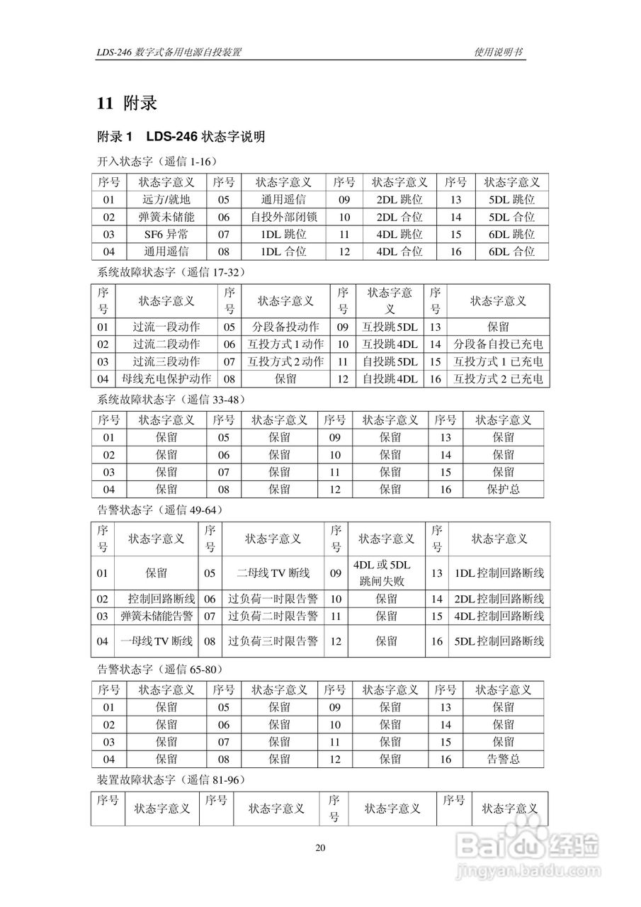 LDS-246 数字式备用电源自投装置说明书:[3]