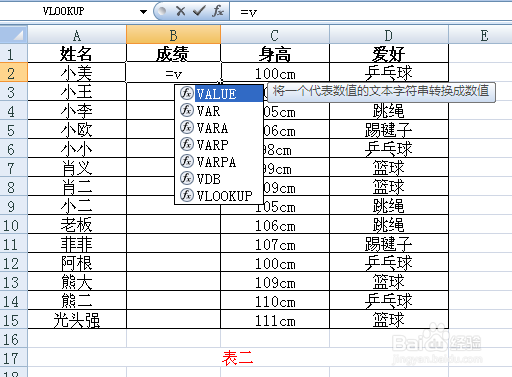如何使用Excel表格中VLOOKUP函数？