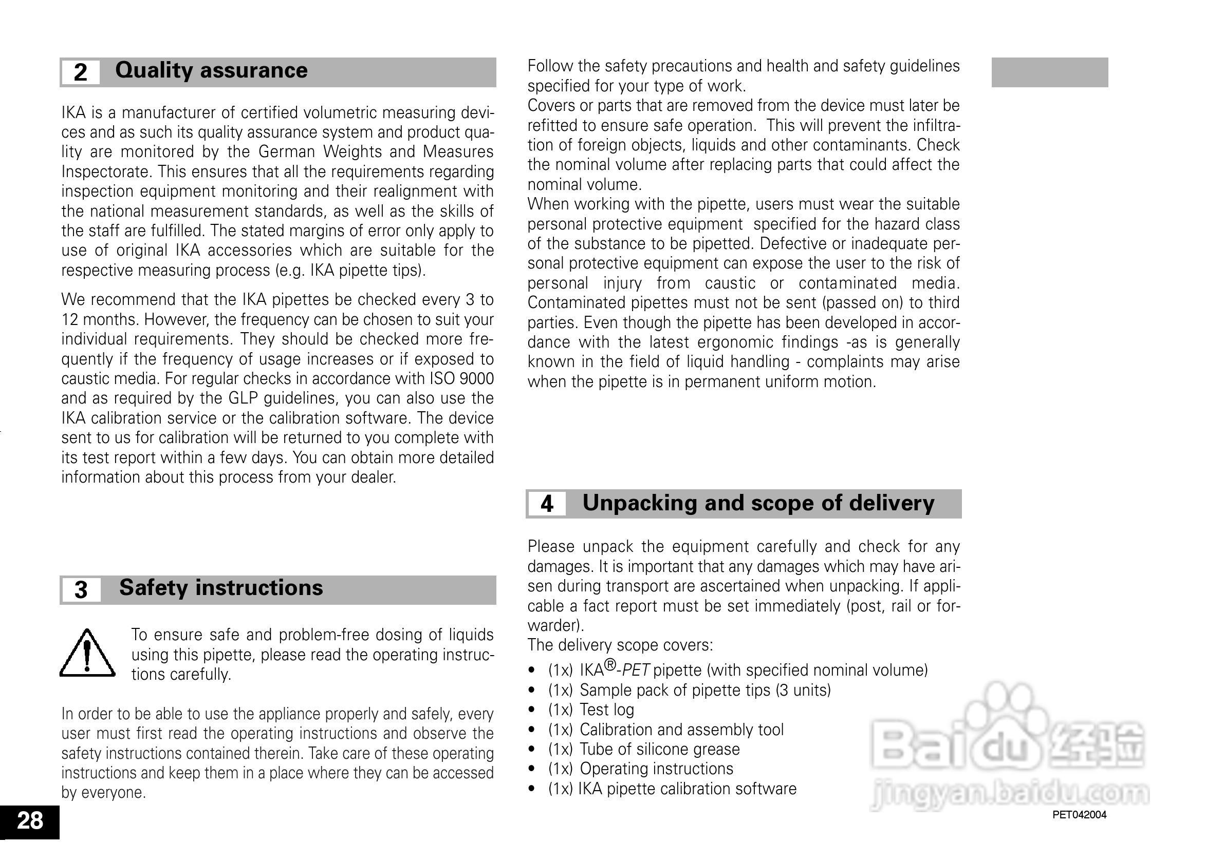 IKA IKA®-PET 100µl 定量移液器使用说明书:[3]