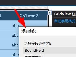GridView如何添加字段