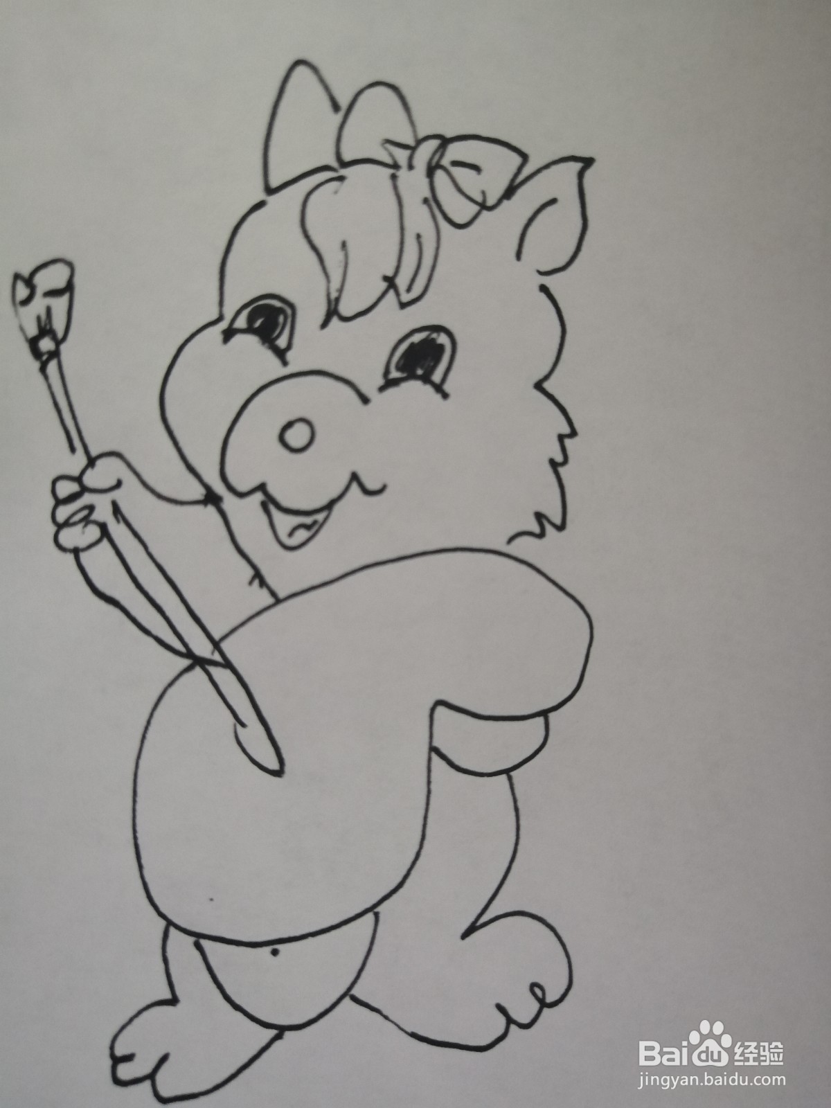 可爱的小松鼠怎么画