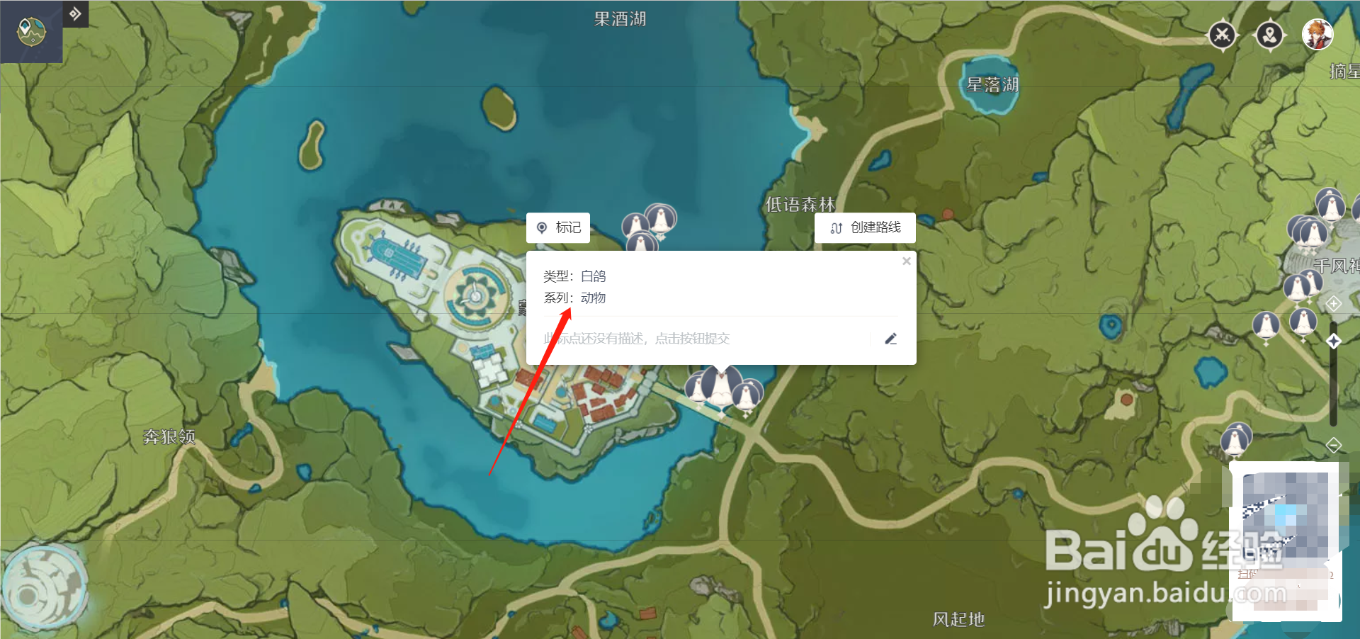 原神白鸽分布攻略