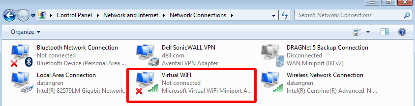 Win7开启无线WIFI热点