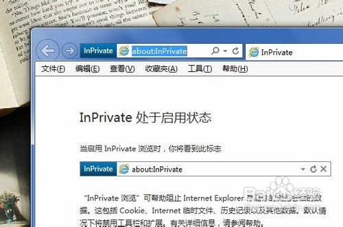 如何打开 IE 隐私浏览窗体