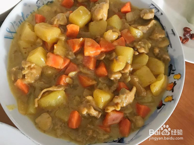 咖喱鸡肉的做法