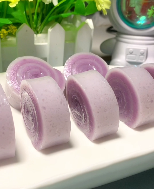 紫薯椰汁马蹄糕