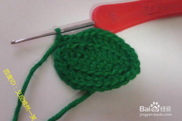 心形蔓草的钩织方法