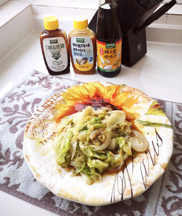 蒜香鲍汁蚝油生菜