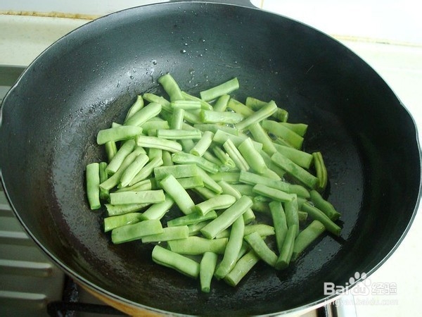 豆角炒牛肚的制作方法