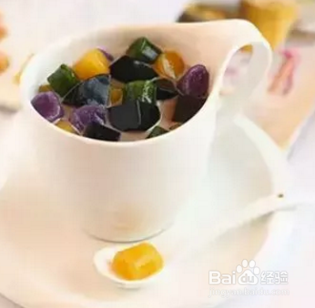 美味零食---彩色蔬菜芋圆
