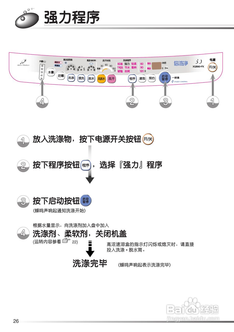 日立XQB80-FX冼衣机使用说明书:[3]