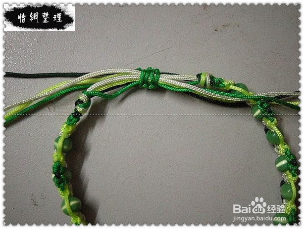 DIY作坊：[1]教你编清爽中国结串珠链