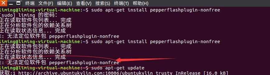 <b>Ubuntu出现“E: 无法定位软件包问题”解决方法</b>