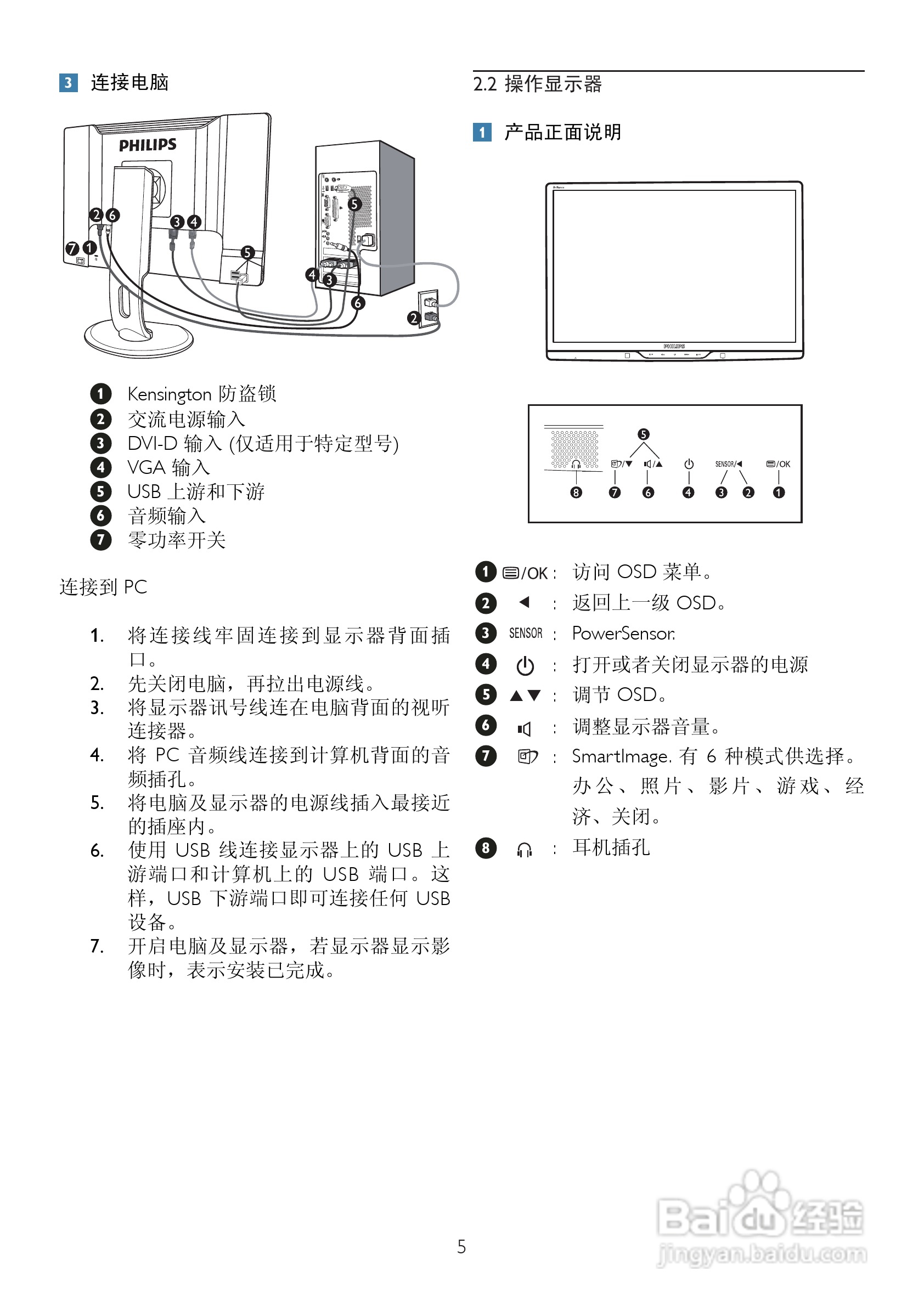 飞利浦225PL2ES/93液晶显示器使用说明书:[1]