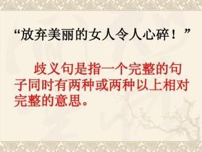 如何做高考语文病句辨析表意不明之语意两可题？