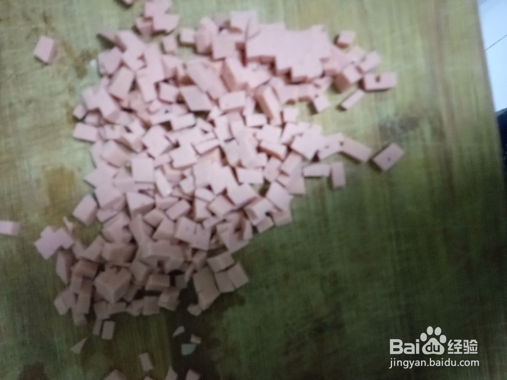 烙饼贴鸡蛋火腿