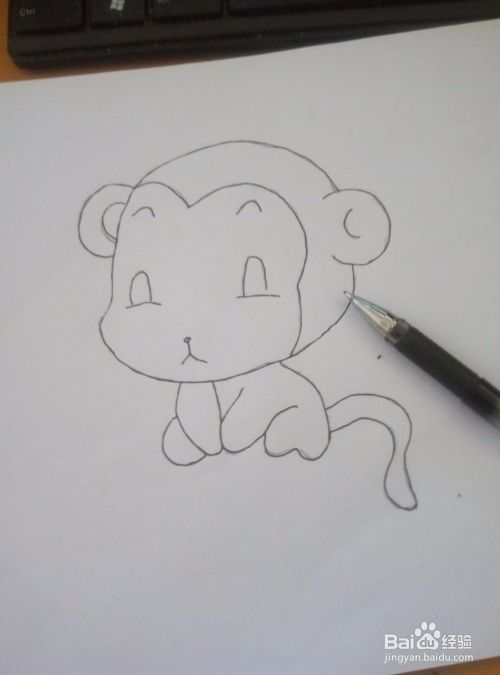 怎样画出一只可爱的小猴子