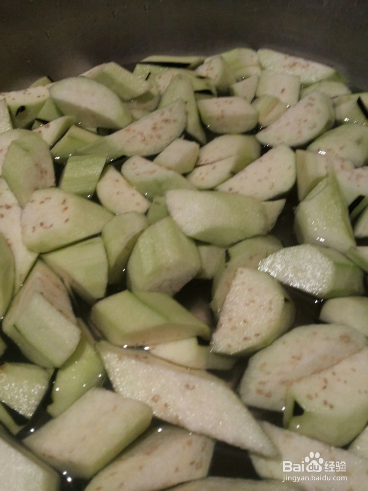 川味---茄子肉丁回锅，色泽漂亮的做法