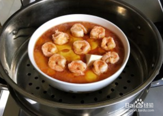 虾仁豆腐蒸蛋的制作方法